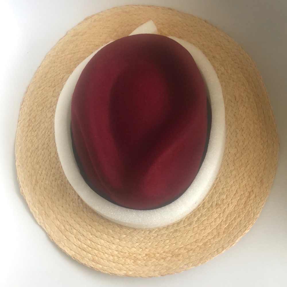 NWT $118 kate spade new york Colorblock Wool Crown Fedora! - Picture 4 of 7